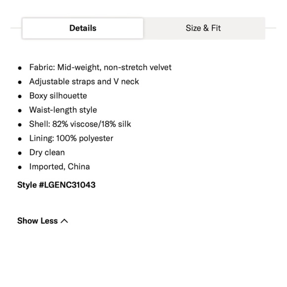 🌟HP🌟 L'AGENCE Gabriella Velvet Camisole in Cortez Blue - Picture 11 of 13